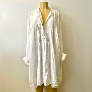 Free people CP Shades White Long Sleeve Tunic Dress